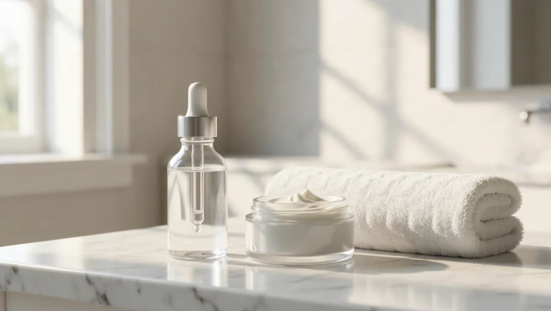 Routine de soins de la peau pour une peau saine